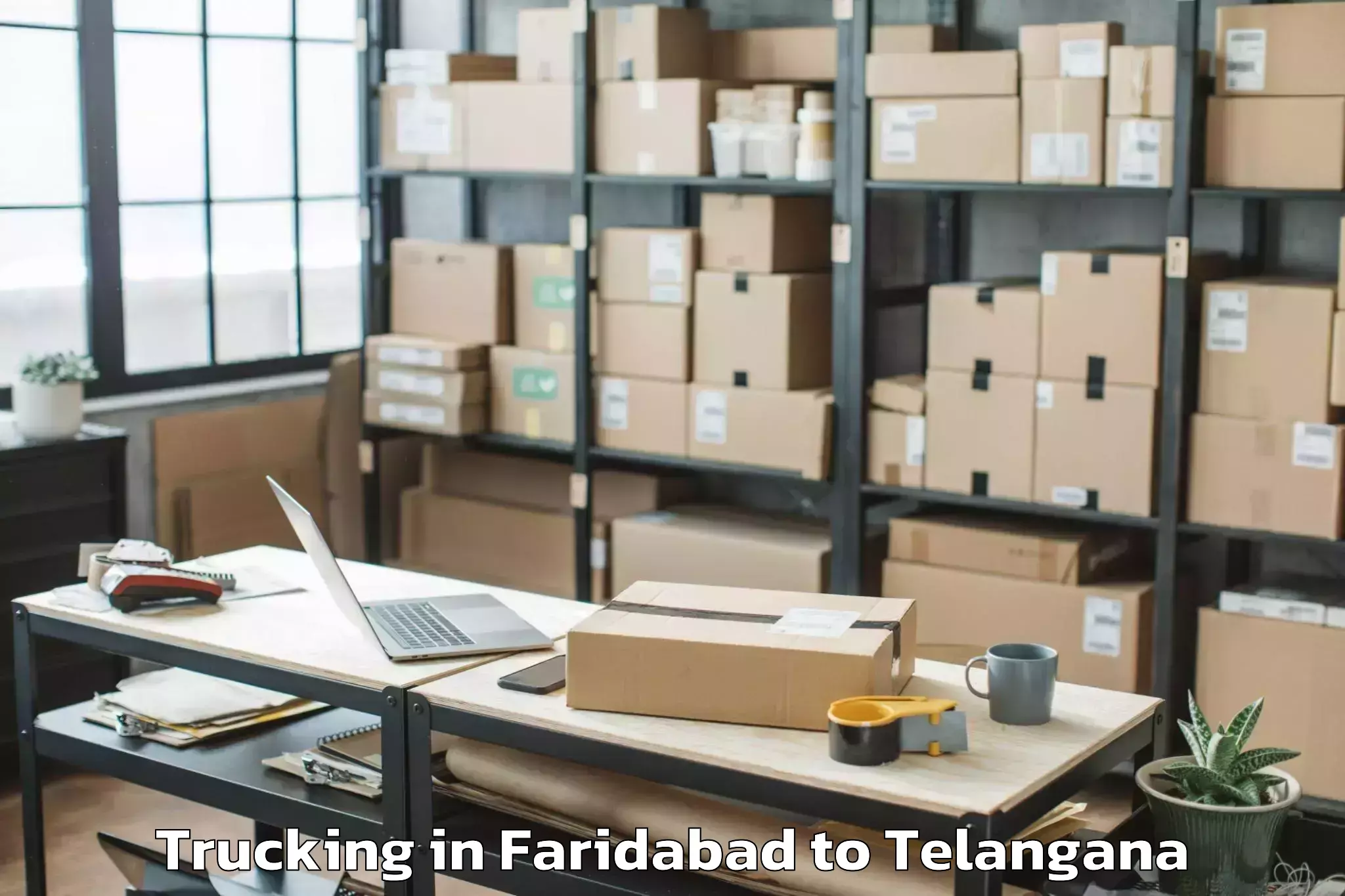 Top Faridabad to Parvathagiri Trucking Available